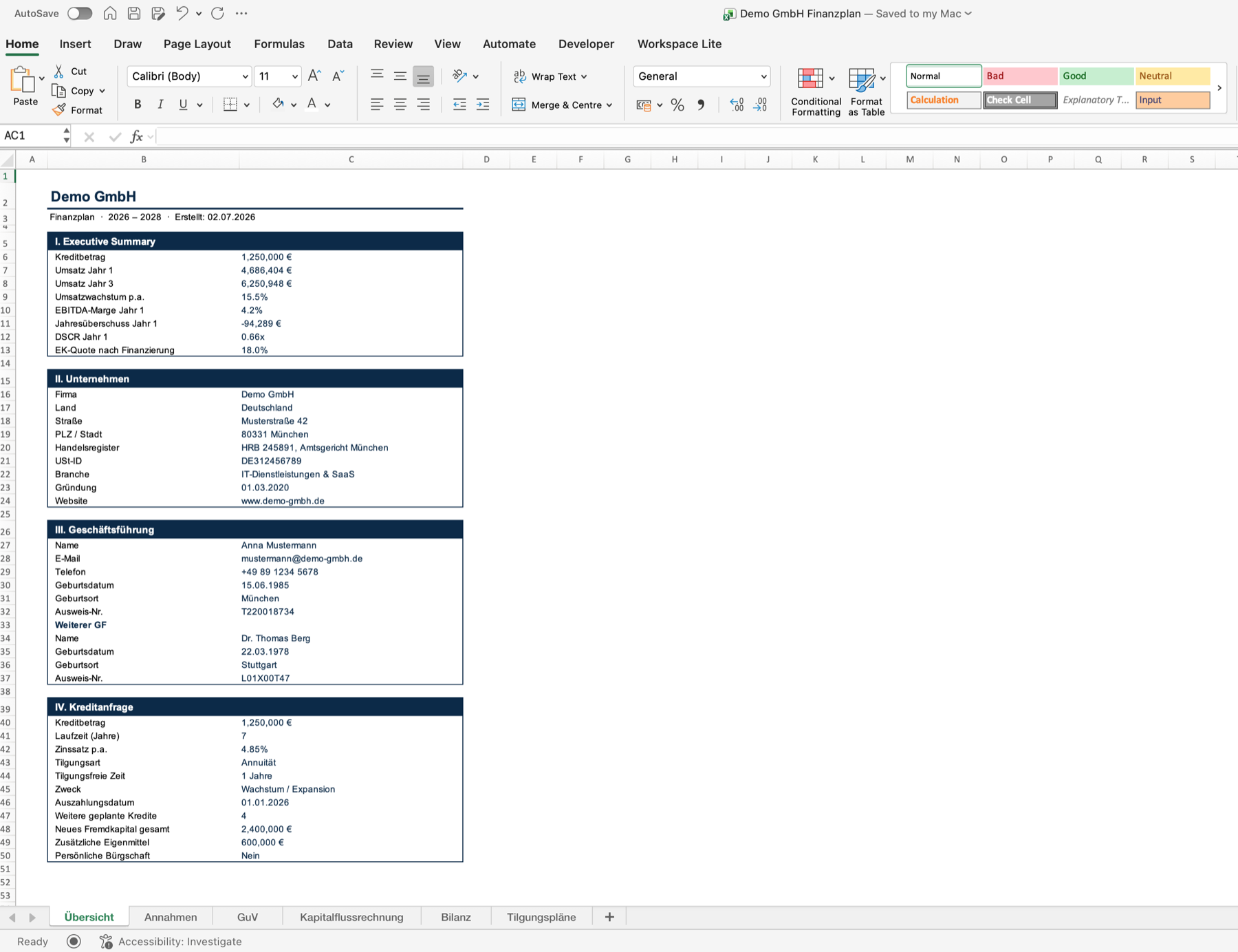 Planvik &Uuml;bersicht-Sheet Vorschau